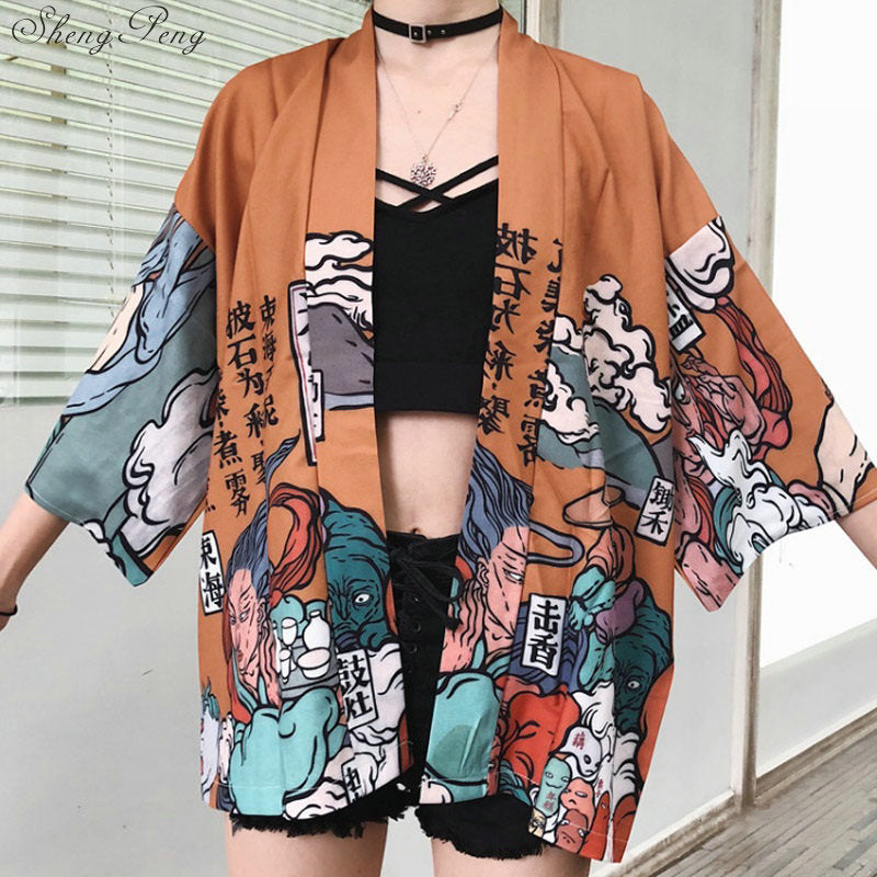 Veste Kimono Japonaise Waifu
