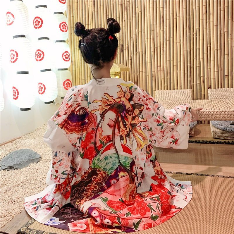 Veste Kimono Japonaise Waifu
