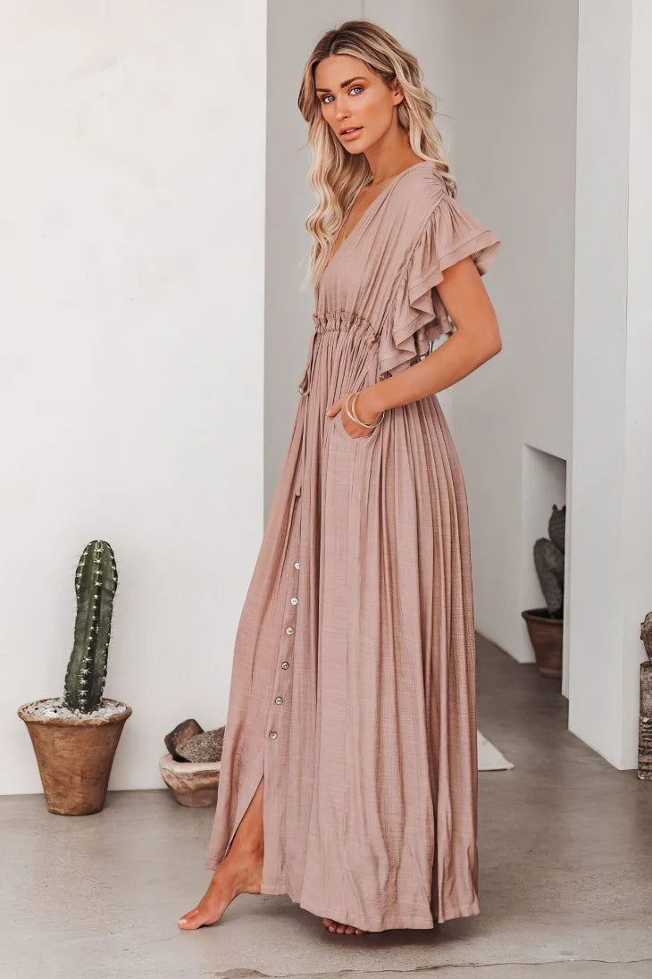 Kimono de plage Rose élégant