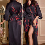 Robe longue en satin Fleur du Mal