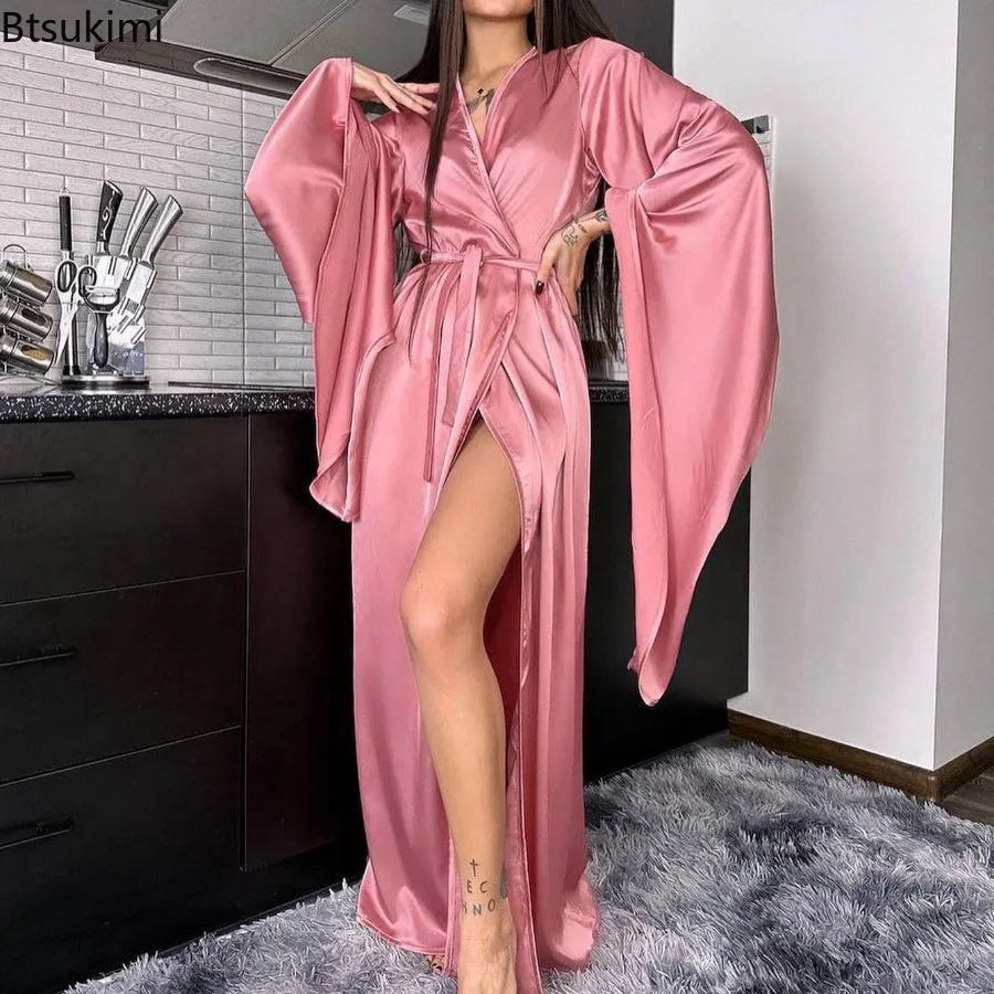 Kimono Robe longue de soirée | Rose d’Orient