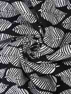 Robe Kimono Tie and Dye Manches Mi-longues Noir profond