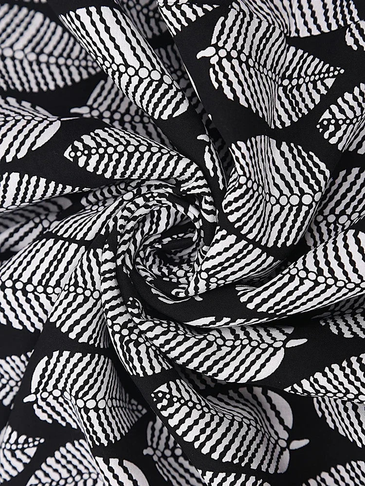 Robe Kimono Tie and Dye Manches Mi-longues Noir profond