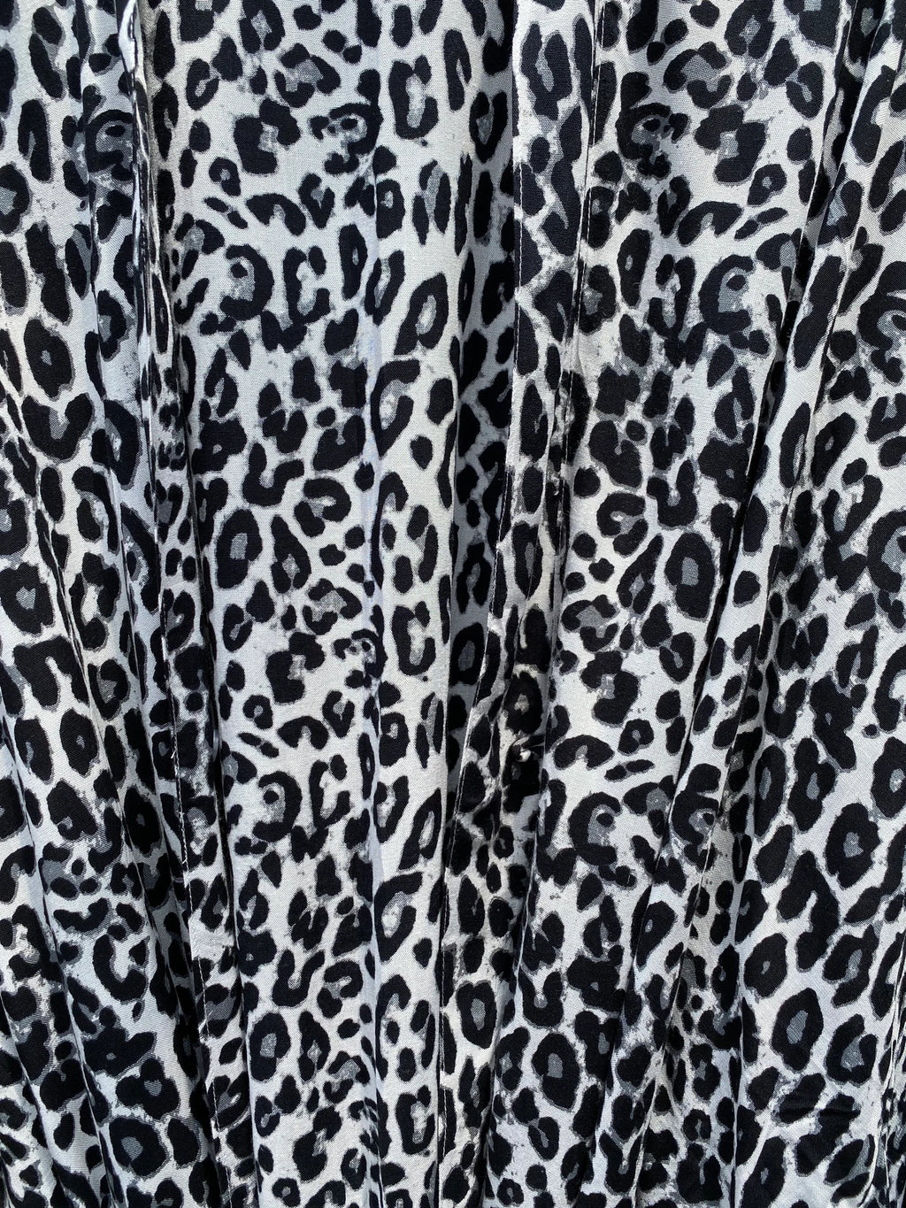 Robe Kimono Tie and Dye Manches Mi-longues Léopard des neiges