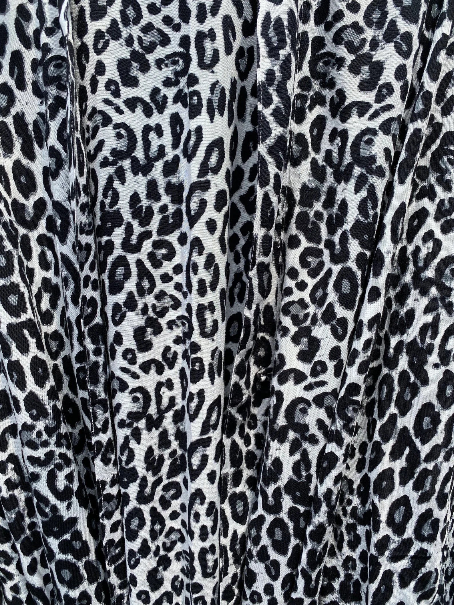 Robe Kimono Tie and Dye Manches Mi-longues Léopard des neiges