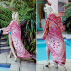 Kimono de plage Rose Pur
