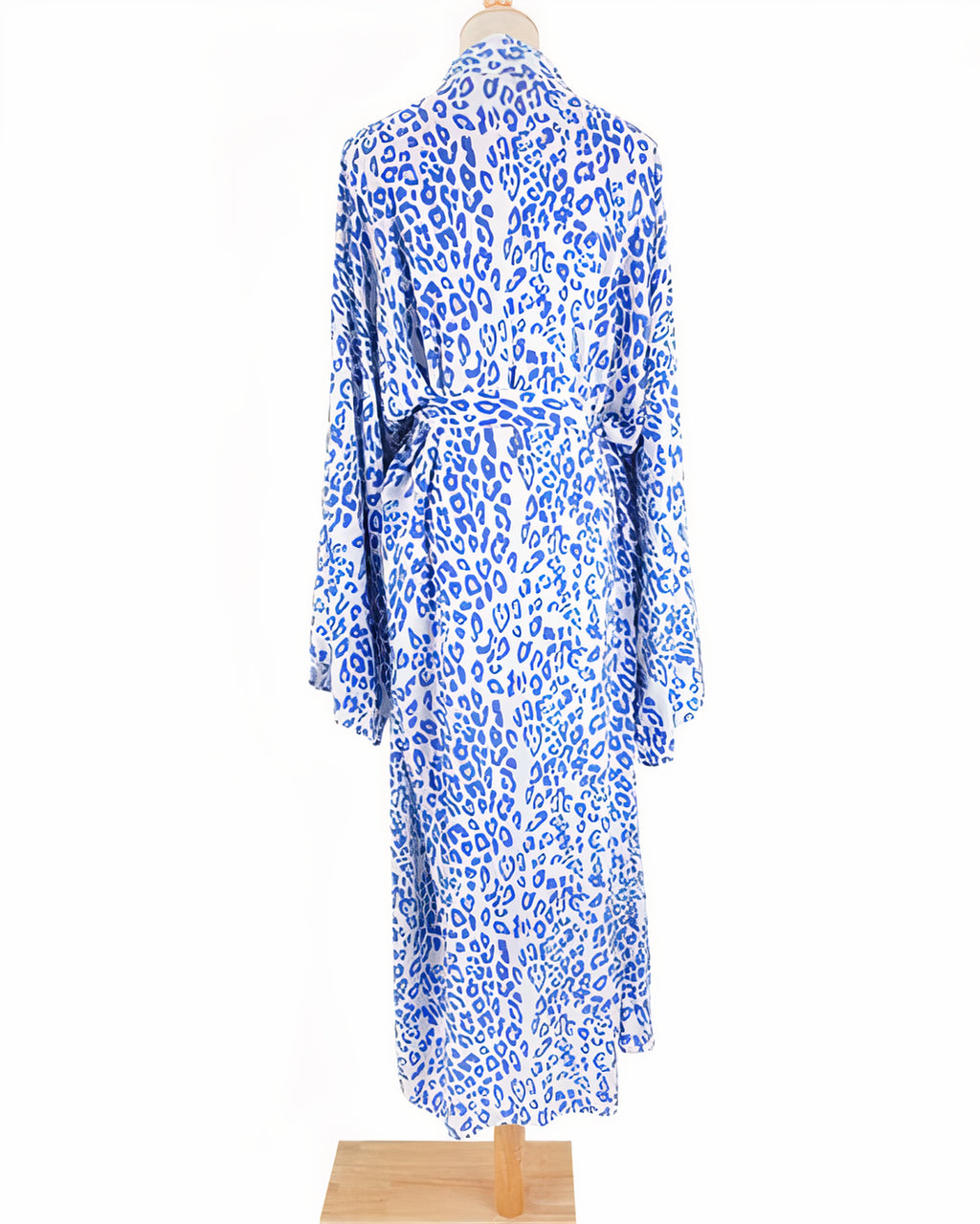 Kimono Plage à point Bleu Léopard