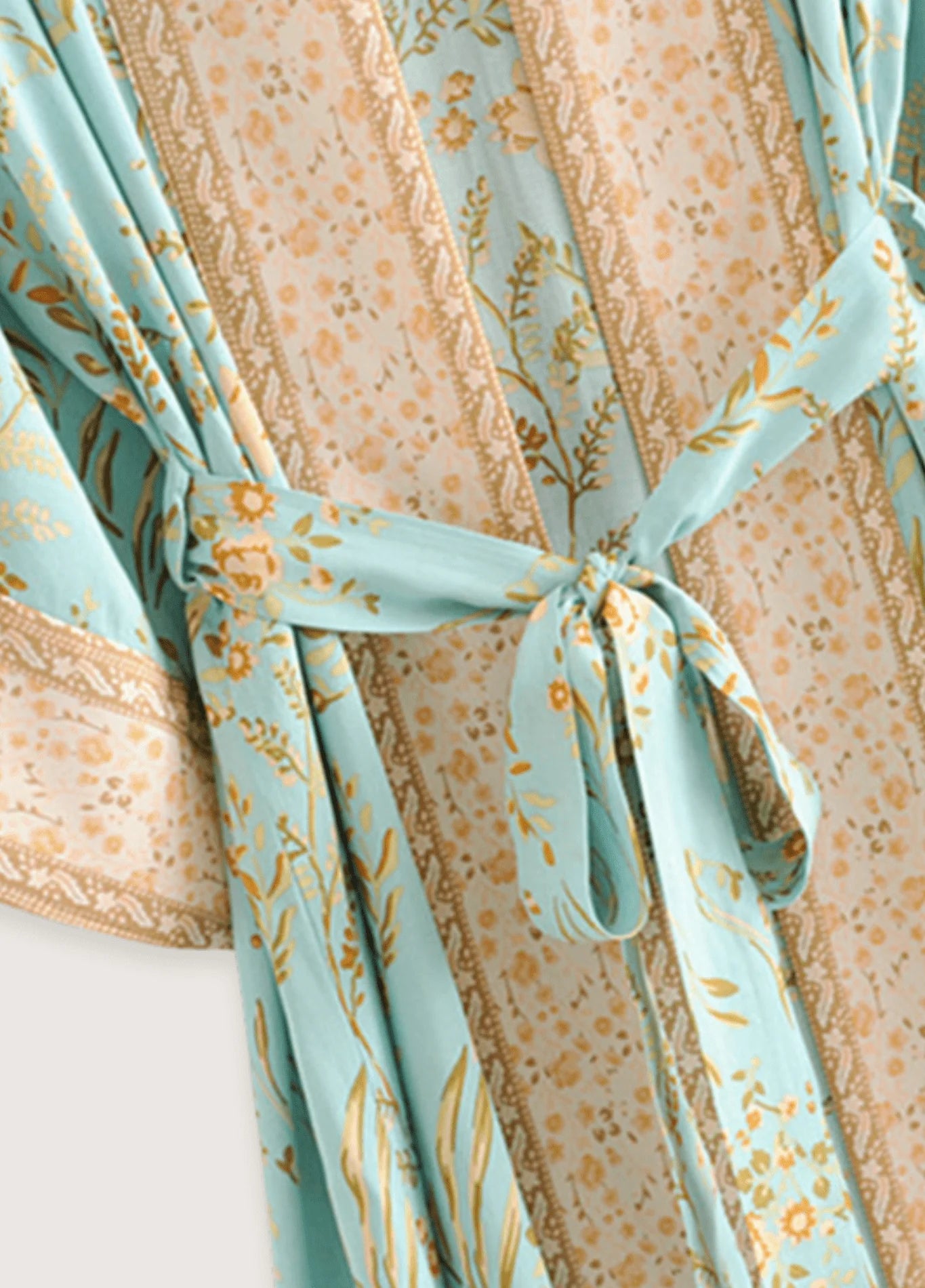 Kimono long bleu | Daisy Bohème