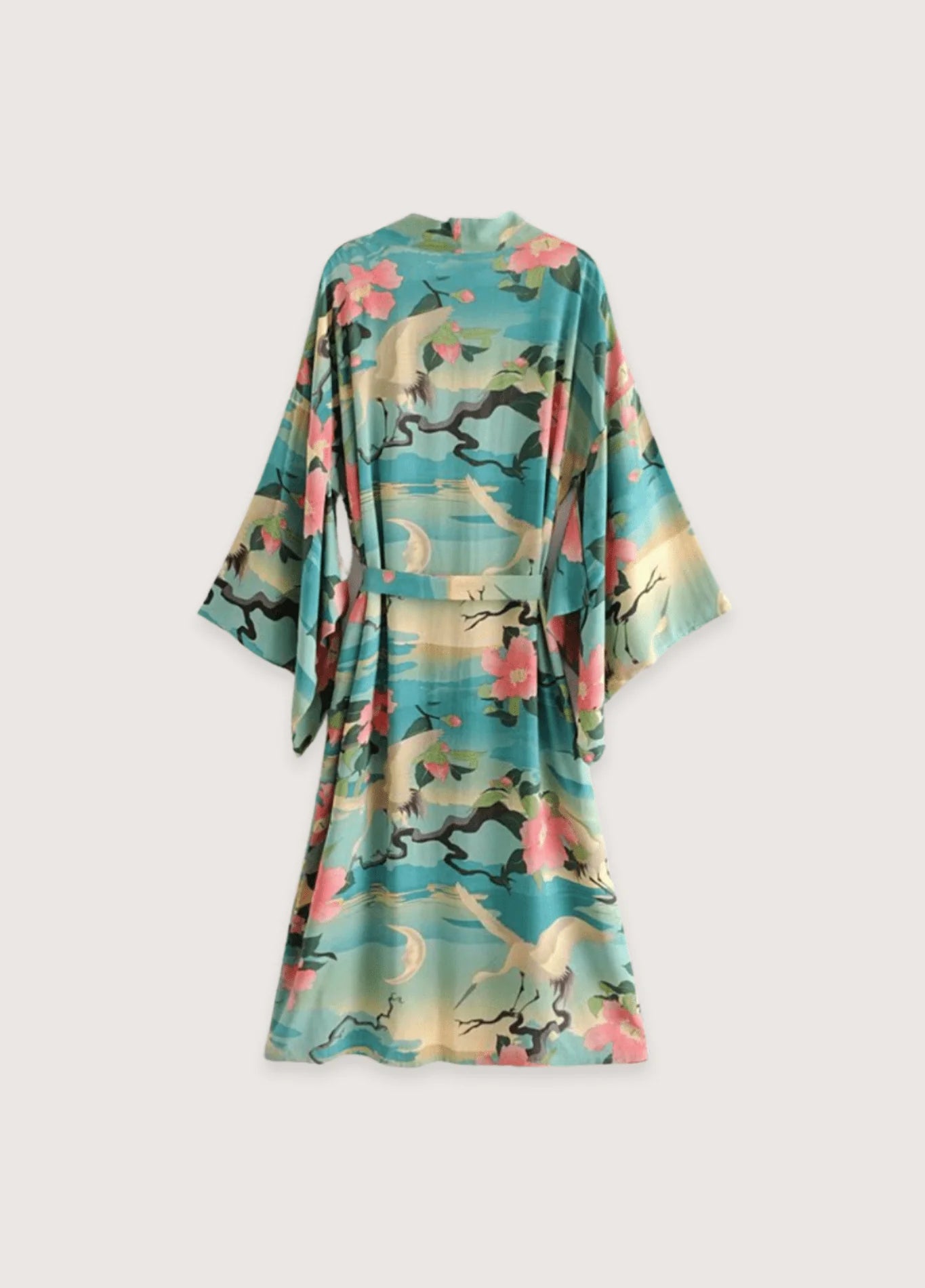 Kimono de plage Verte Croissant de Lune