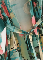 Kimono de plage Verte Croissant de Lune