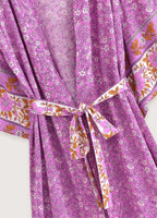 Kimono long | Floral Fuchsia