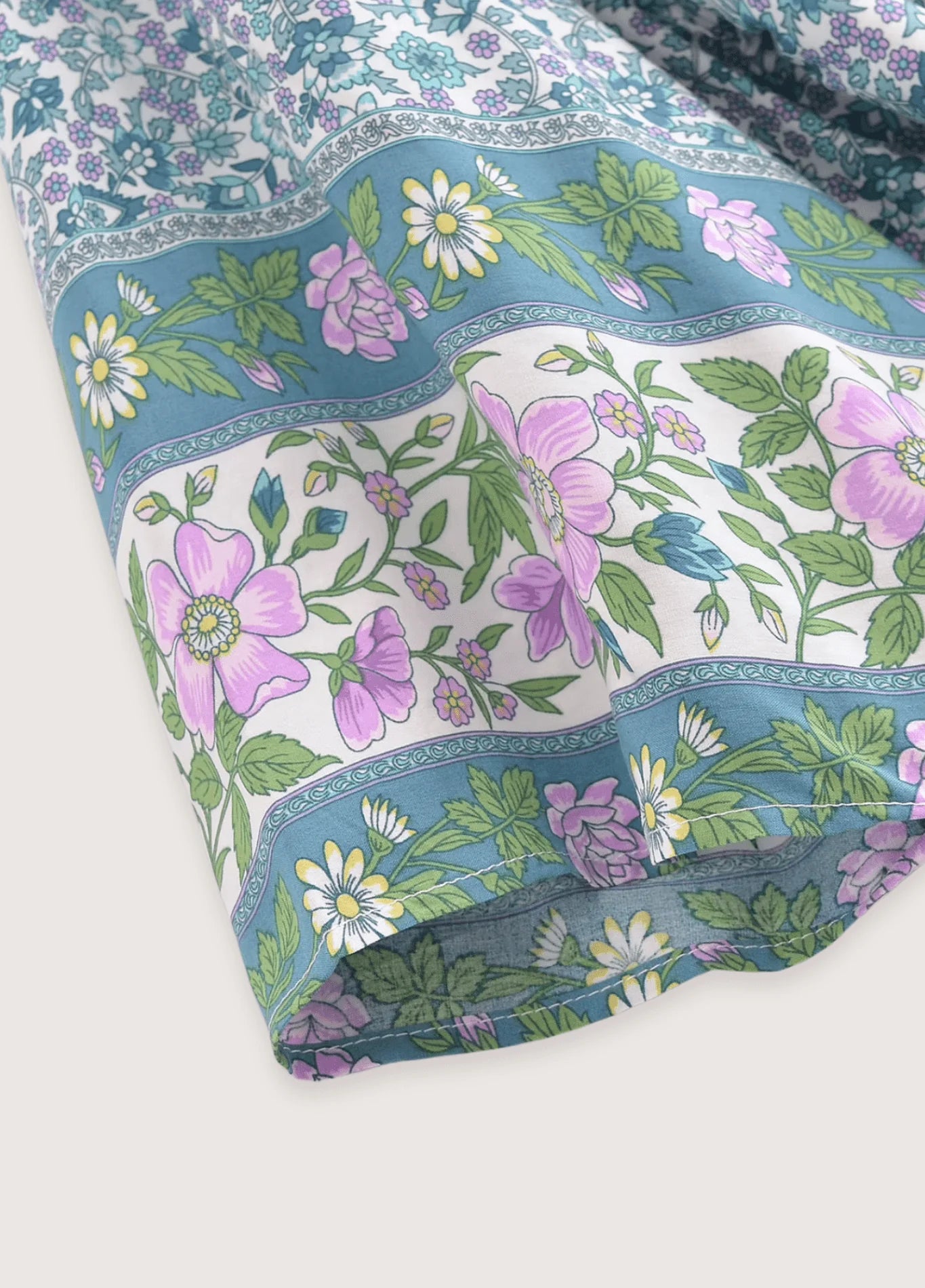 Kimono long | Floral Turquoise