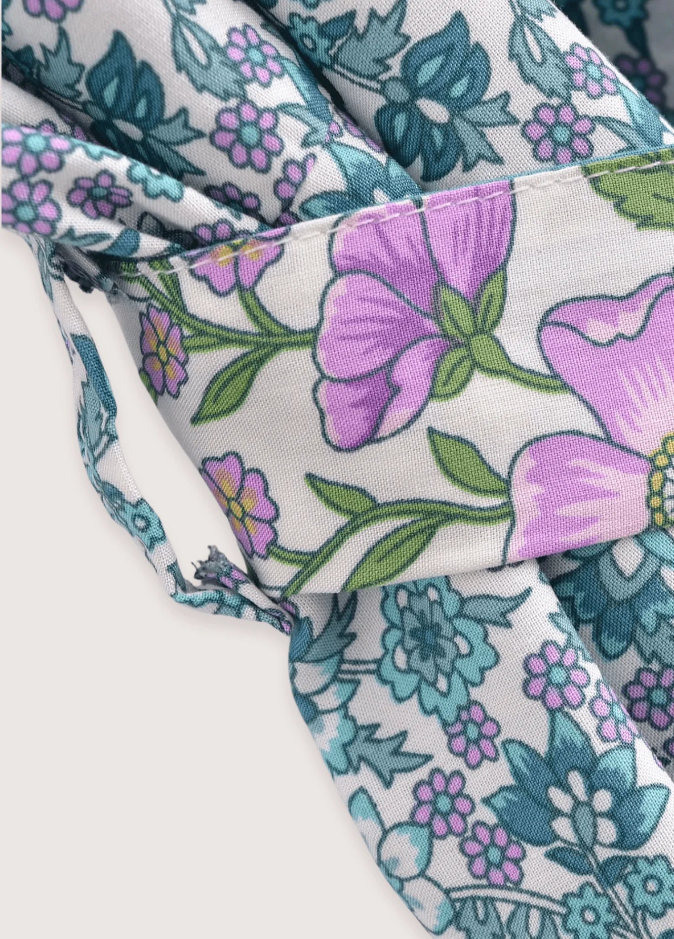 Kimono long | Floral Turquoise