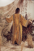 Kimono de plage Jaune