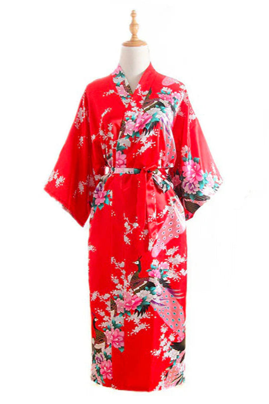 Kimono de nuit long | Piment Rouge