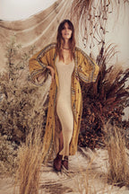 Kimono de plage Jaune