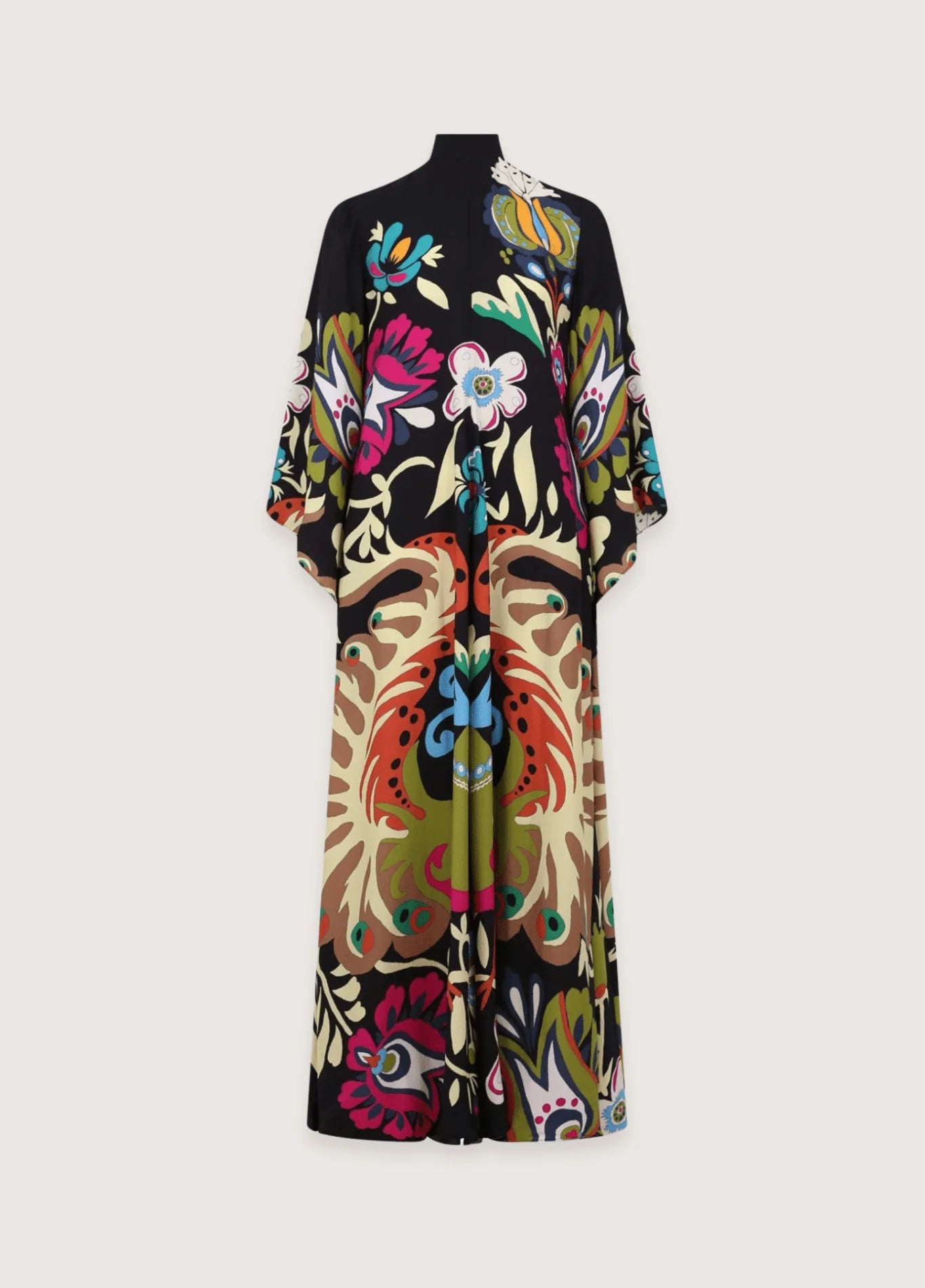 Robe kimono réversible | Noir Obscur