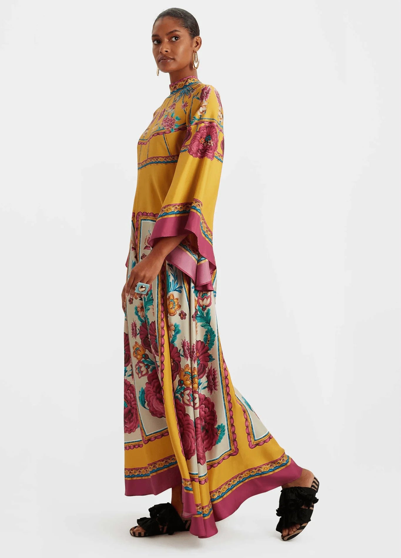 Robe kimono réversible | Orange Pur