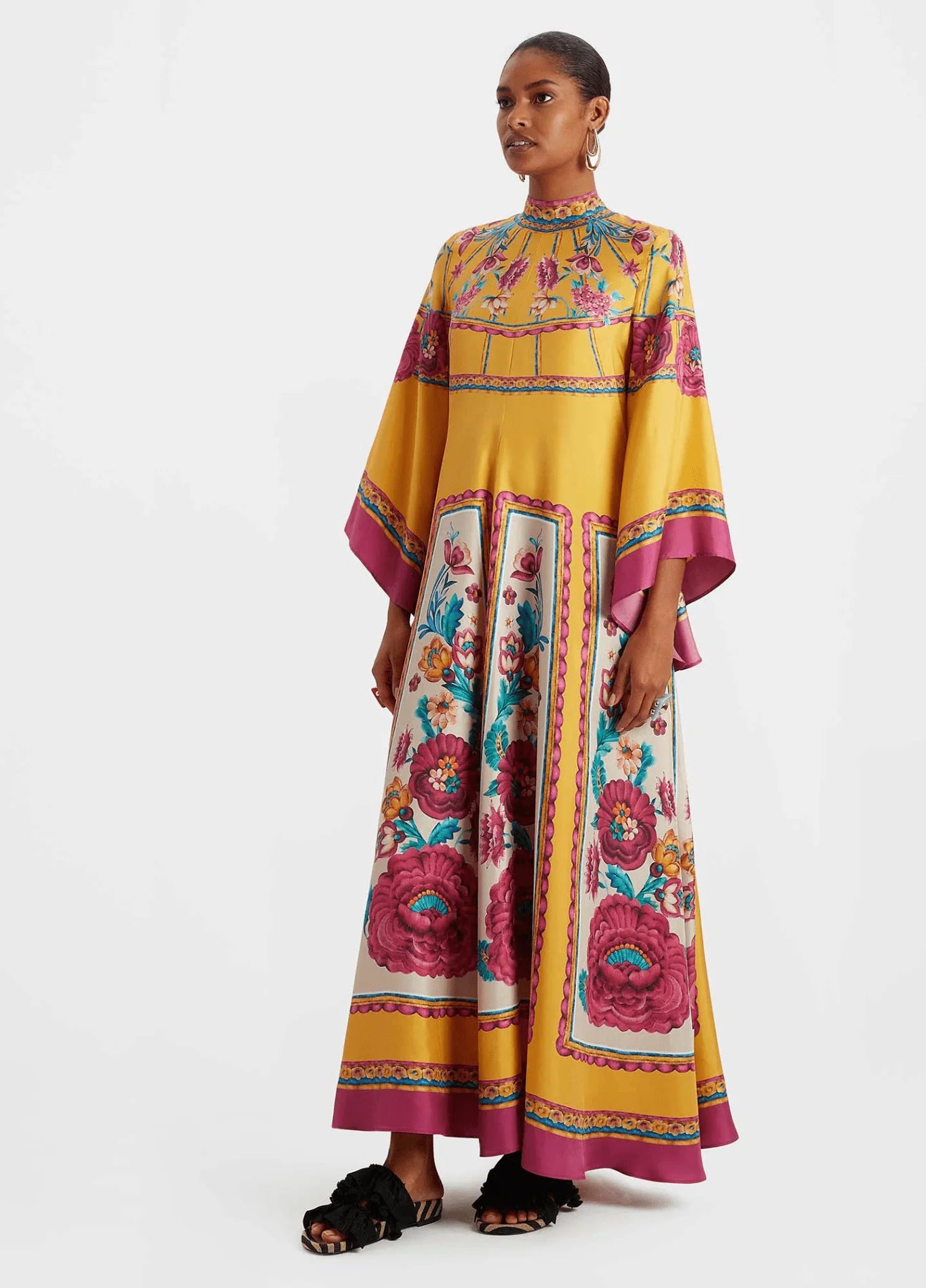 Robe kimono réversible | Orange Pur