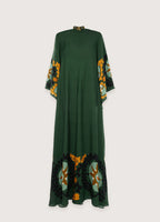 Robe kimono réversible | Vert élégant
