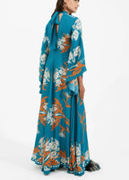 Robe kimono réversible | Bleu Azur