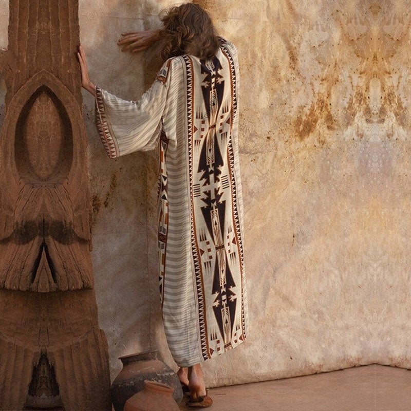 Kimono de plage Gris