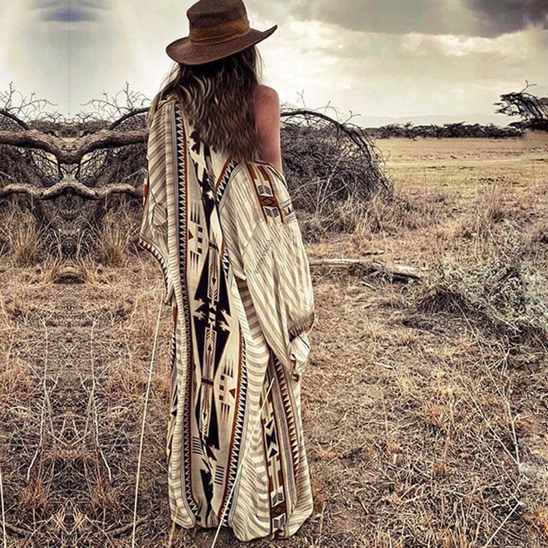 Kimono de plage Gris